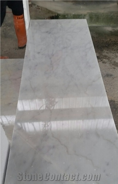 Italian White Carrara Marble Steps