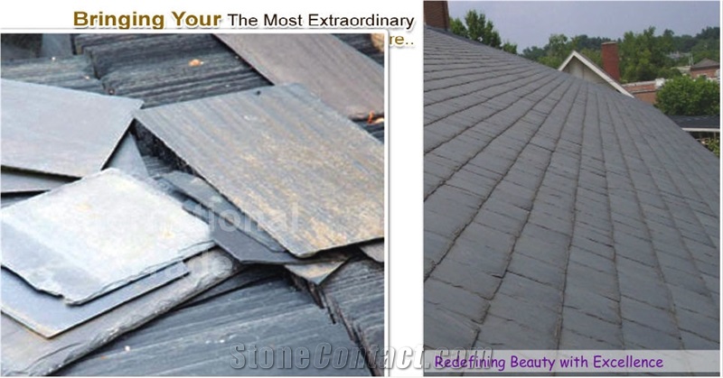 Indian Roof Slates, Himachal Grey Slate Roof Tiles