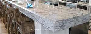 White Marble Countertop&Kitchen Countertop