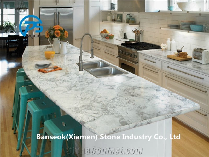 White Marble Kitchen Top&Countertop