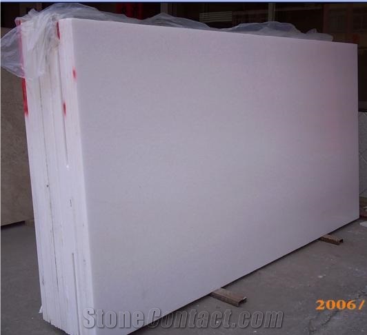 China Crystal White Marble Slabs Tiles,Snow Absolute Stone Panel Interior