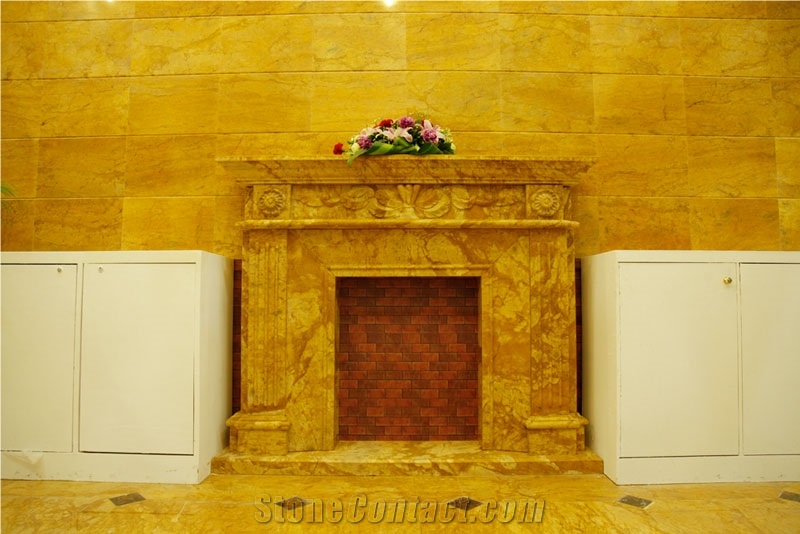 China Gold Marble Golden Marble Slabs & Tiles