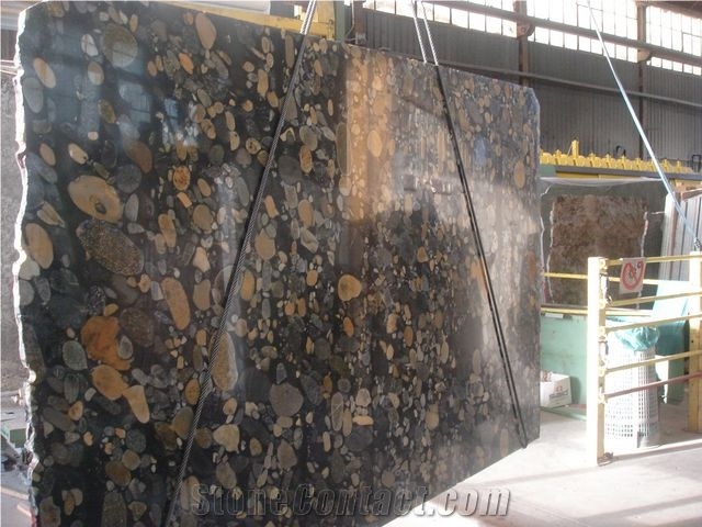 Black Marinace Granite Slab Wall Tile