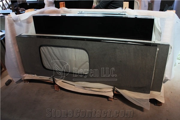 India Black Galaxy Custom Granite Countertops
