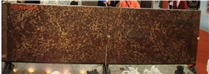 Leopard Golden Brown Marble Slabs Tiles, China Cafe Brown Marble Interior Wall Cladding,Floor Covering