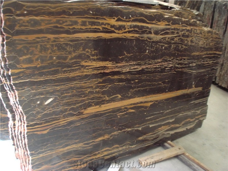 Angola Portoro Gold Marble Slab,Black Golden Tile Skirting Floor