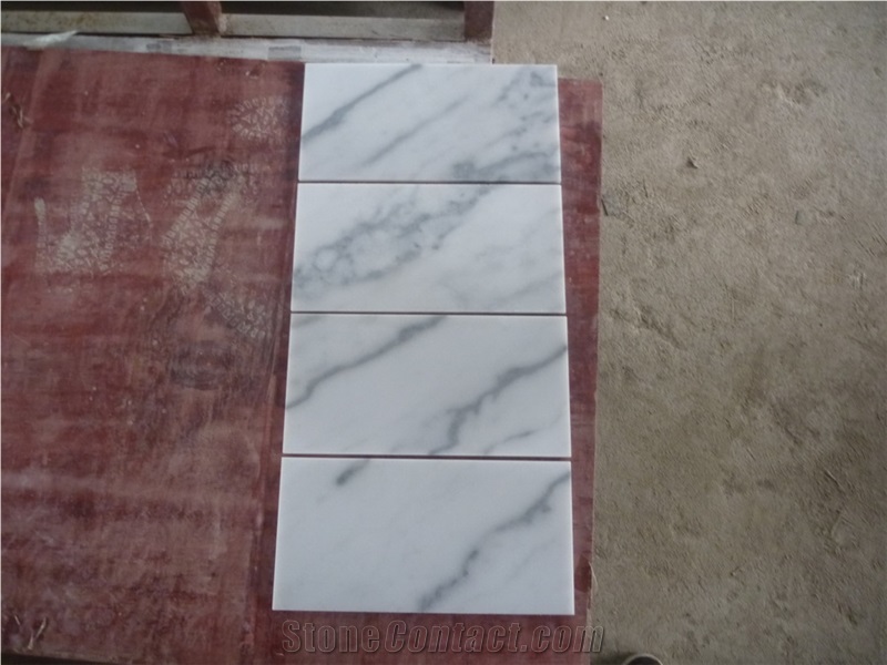 Bianco Calacatta White Marble Slabs,Carrara Tiles,Floor Covering Bathroom Wall
