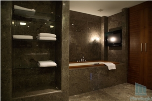 Maroon Marinace Mystic Brown Emperador Marble Slabs,Wall Cladding Panel,Interior Bathroom Walling Tiles