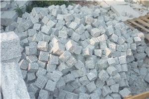 New G603 Grey Sesame Granite Cube Stone Cobble Pavers,Exterior Garden Stepping