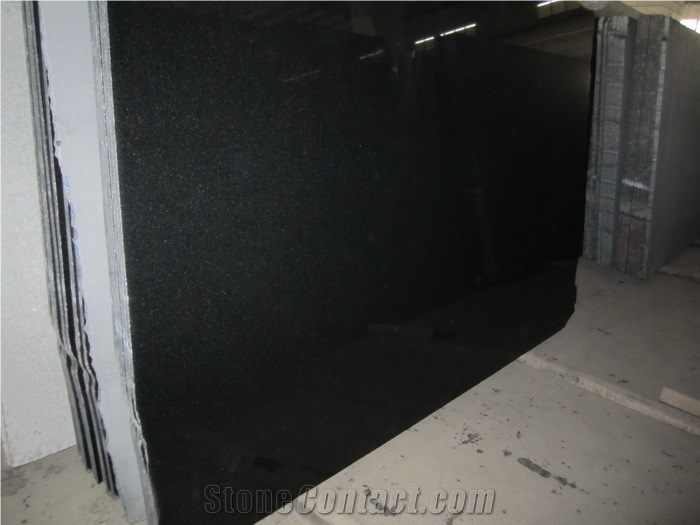 New Shanxi Black Granite Slabs,Absolute Black Granite Tile Floor Covering