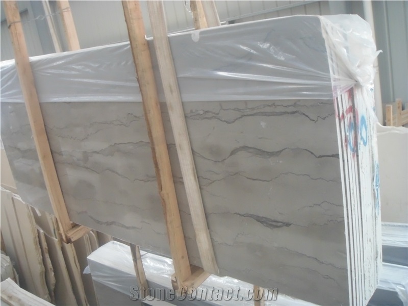 Silver Grey Wave Marble Slabs & Tiles