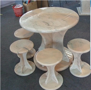 Stone Table and Chair Stone Furniture Bench