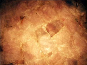 Rose Quartz Gem Stone Slab, India Gemstone Slabs