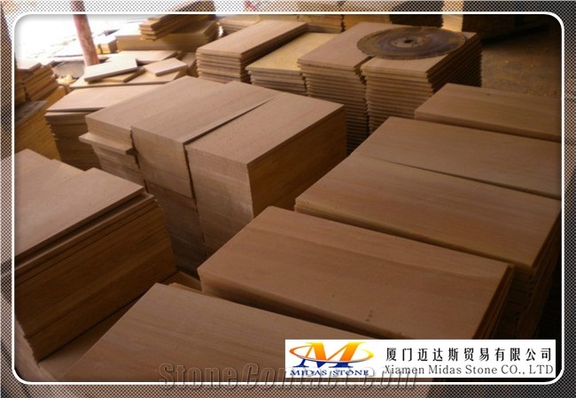China Red Sandstone Tiles & Slabs for Walling