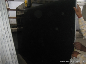 Absolute Black Granite, Nero Assoluto India Black Granite Slabs