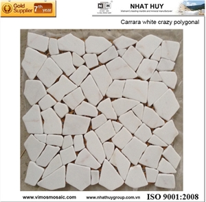 Vietnam Carrara White Marble Mosaic