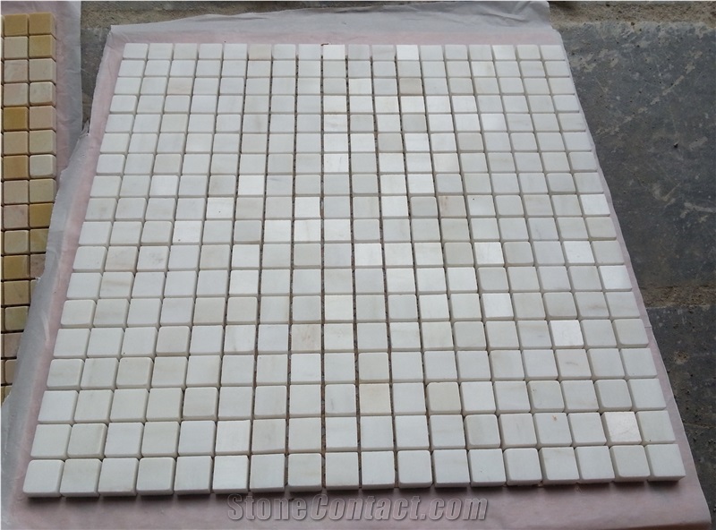 Vietnam Marble Mosaic Tiles, White Marble Mosaic