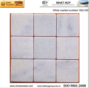 Vietnam Pure White Marble Mosaic Tiles
