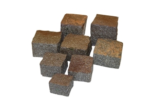 Red Porphyry Cubes, Cobble Stone