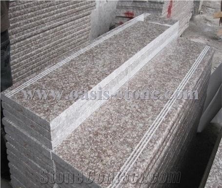 G687 Peach Red Granite Stairs & Steps