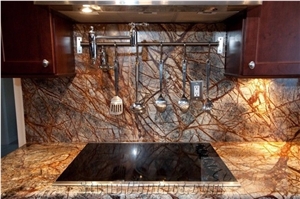 Rain Forest Brown Marble Slabs & Tiles ,Cafe Brown Marble