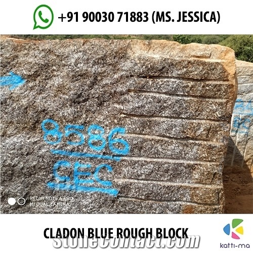 Cladon Blue Granite Slabs, Tiles