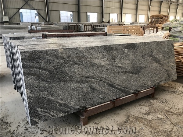 China Juparana New Rocky Wave Grey Granite Slabs and Tiles