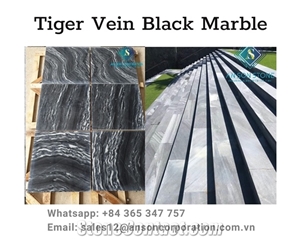 Big Sale 10% for Tiger Vein Black Marble