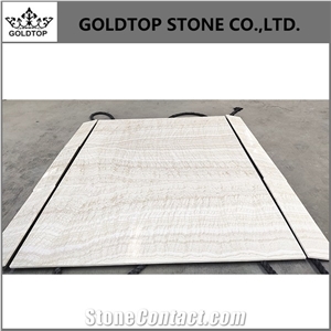 Athens White Pure White Onyx Slabs Brown Vein Covering Tiles