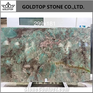 Luxury Amazon Green Granite Slab for Countertop