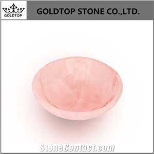 Natural Polished Lady Rose Pink Onyx Jewelry Bowls