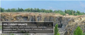 Golovinskiy Labradorite Granite Quarry