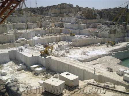 Milky White Marble Quarry