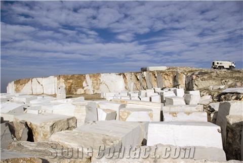 Afyon Emirdag Silver Travertine Quarry