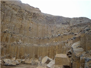 Mongolia Black Granite Quarry