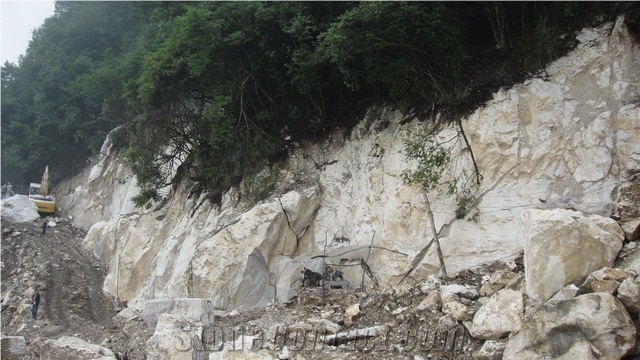 Pure Diamond White Marble, Yunnan White Marble Quarry