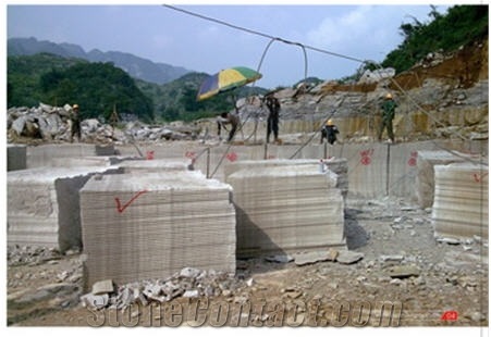 Athens Grey Wooden Marble Quarry