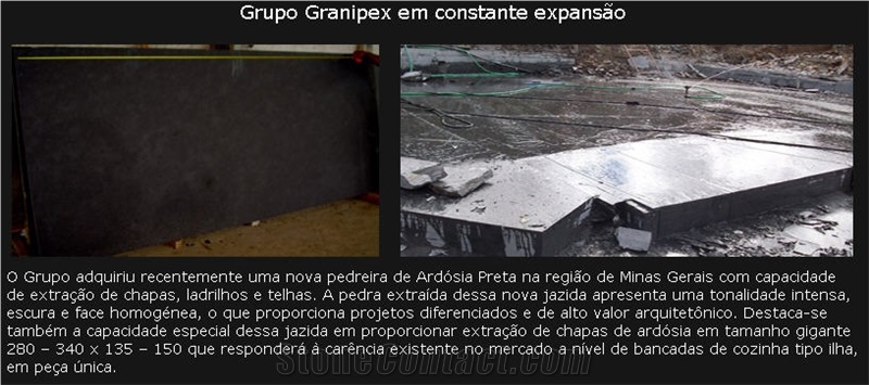 Preta Ardosia Brazil Black Slate Quarry