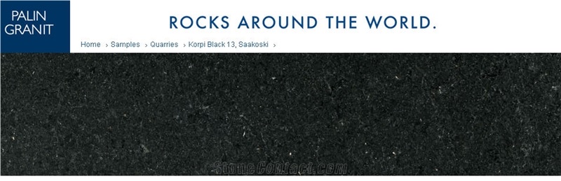 Korpi Black Granite Quarry - Korpilahti Granite- Korpilahden Musta 13, Saakoski