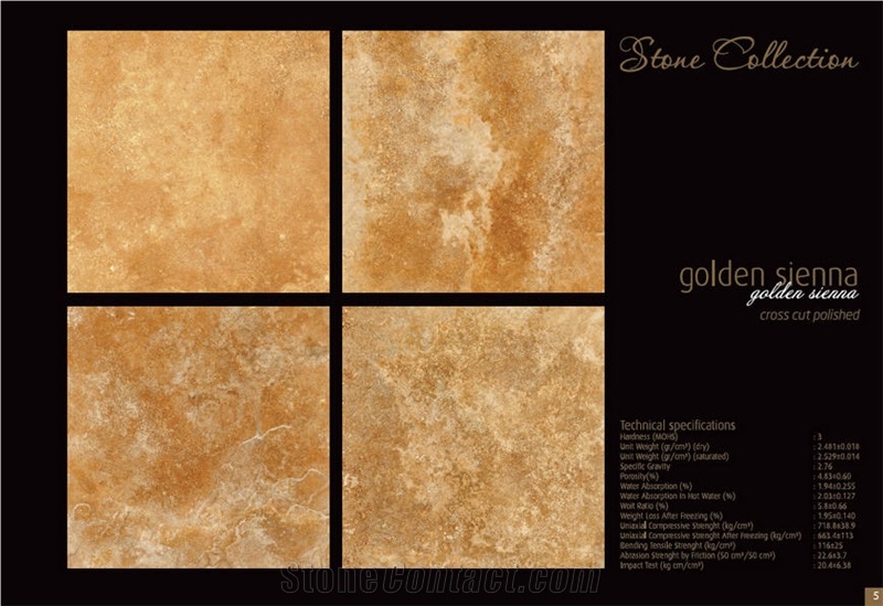 Mesta Golden Sienna Travertine Quarry
