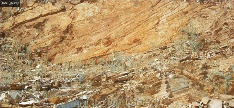Denizli Yellow Slate Quarry