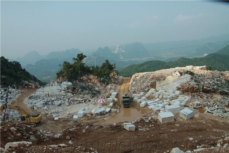 Pure White Marble Quarry