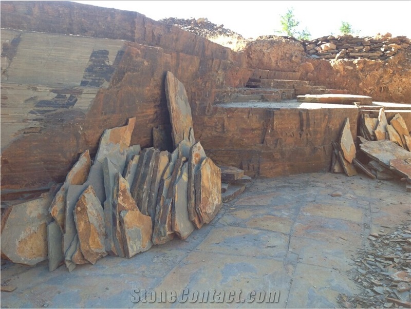 Hebei Rust Slate and Hebei Beige Quarry