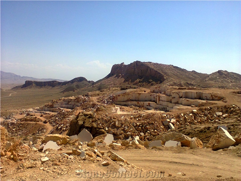 Saba Beige Marble Quarry