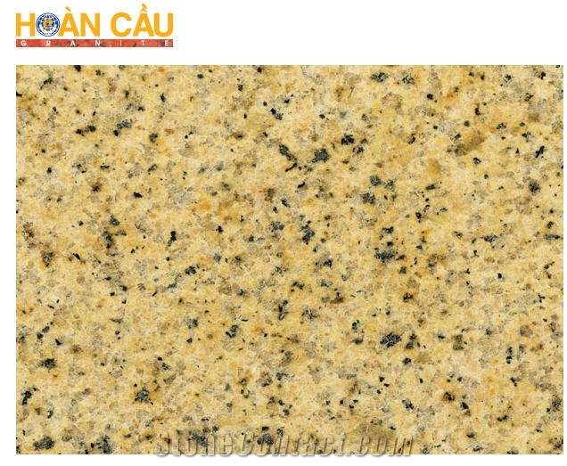 Yellow Binh Dinh Granite Quarry