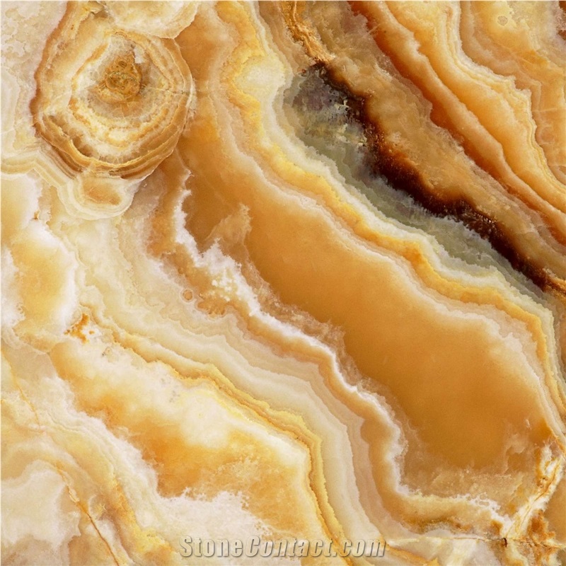 Golden Cloud Onyx and Golden Vein Onyx Yunusemre Quarry