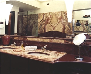 Aegean Bordeaux Marble Finished Product