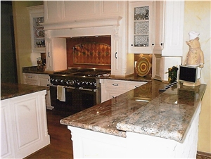 Amber Fantasy Granite Finished Product