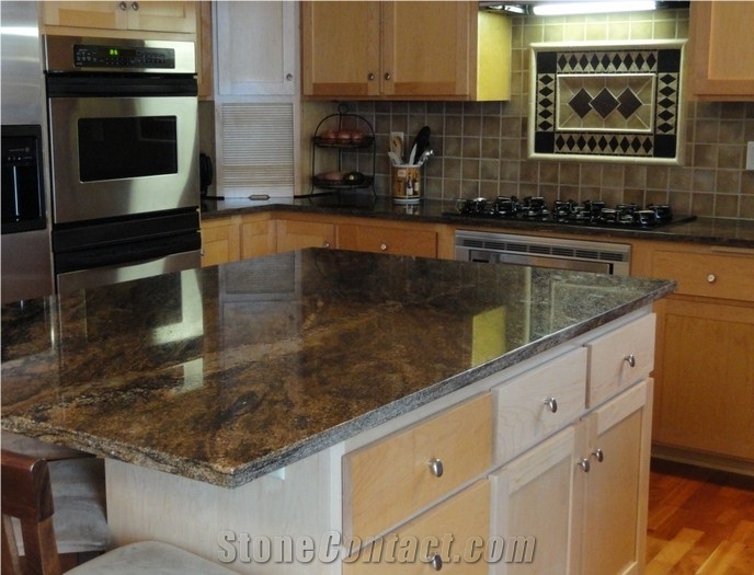 Amber Storm Granite Finished Product