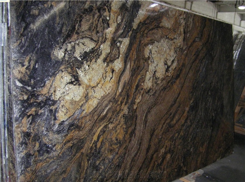 Amber Storm Granite Slab